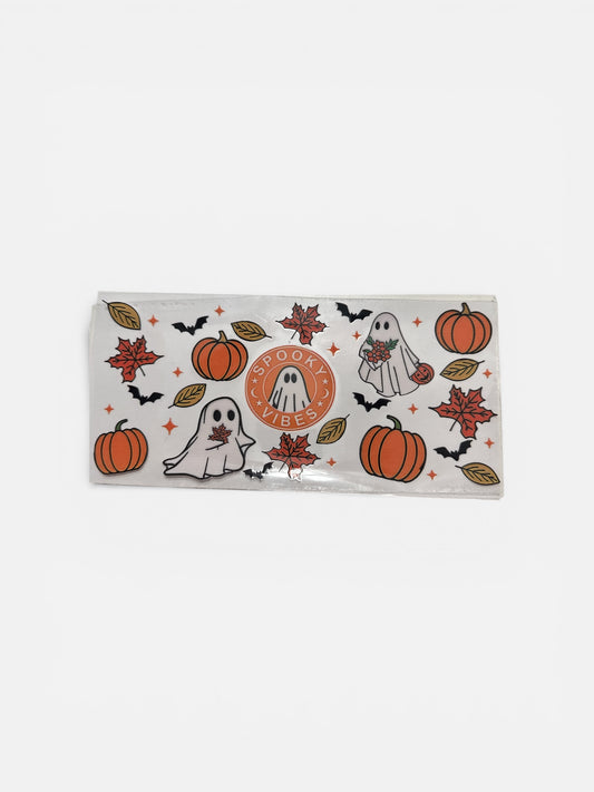 Spooky Vibes 16oz UV DTF Cup Wrap for Cups #130