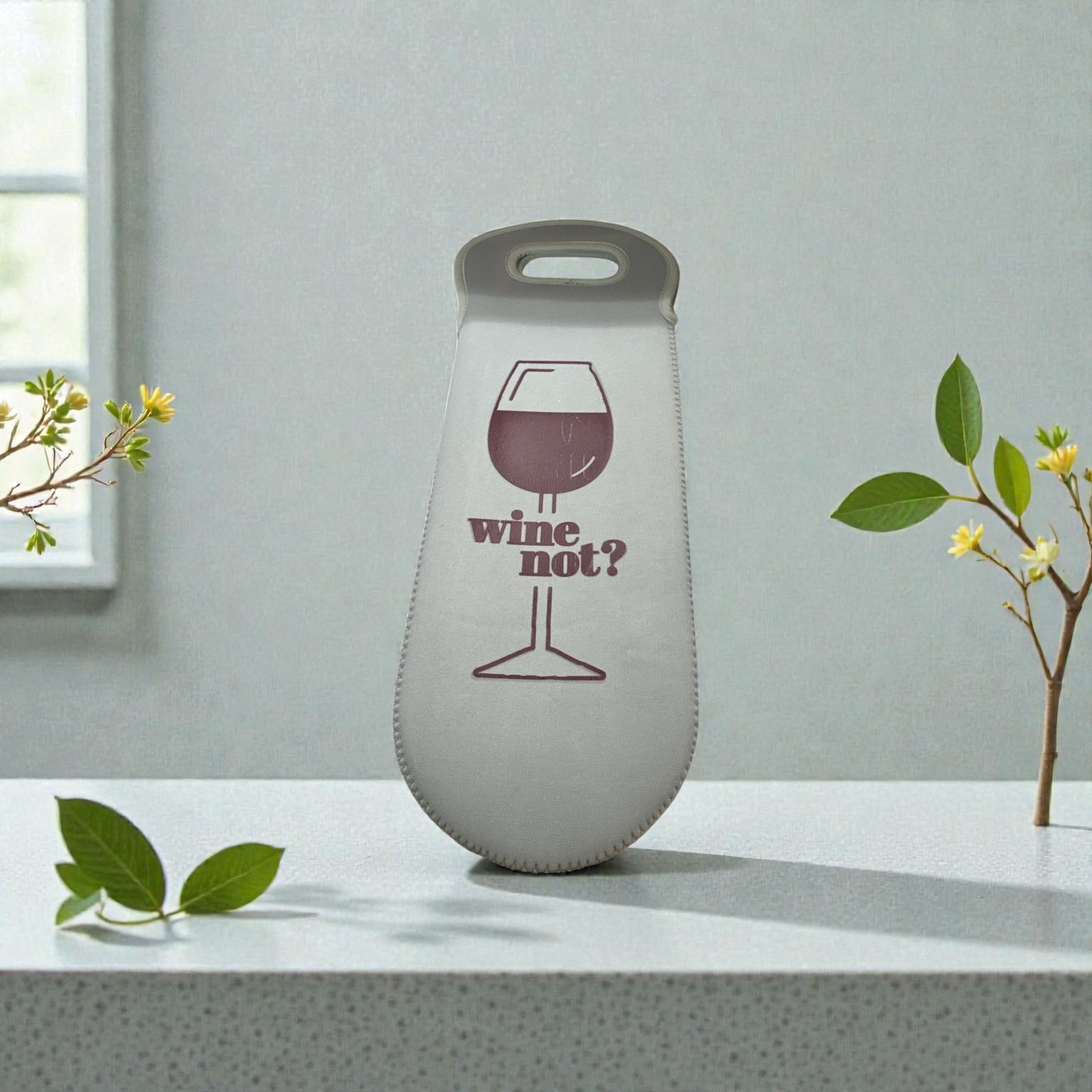 Wine Not? Neoprene Wine Bag with Handle