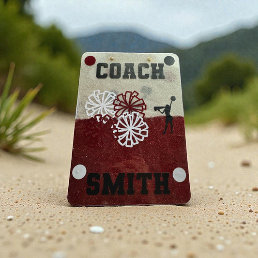Coach Custom Glitter Clipboard – Personalized Sparkle Game Day Board