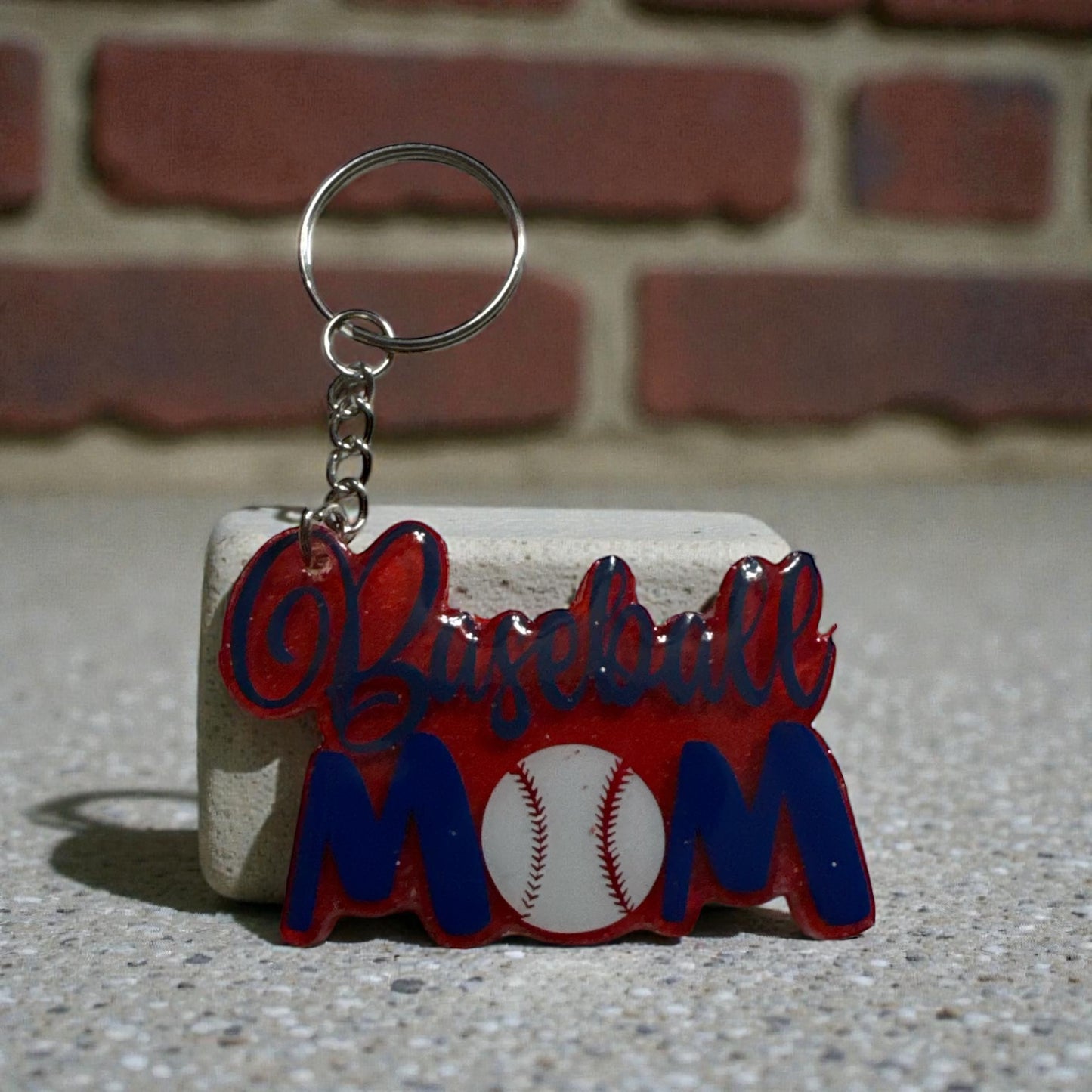 Baseball Mom Keychain – Cute Game Day Accessory for Proud Sports Moms