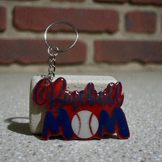 Baseball Mom Keychain – Cute Game Day Accessory for Proud Sports Moms