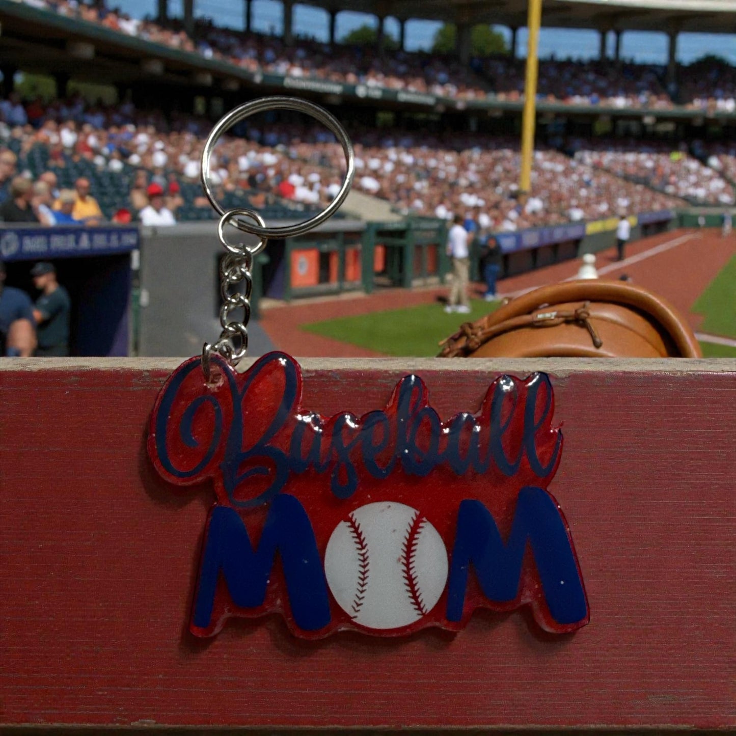 Baseball Mom Keychain – Cute Game Day Accessory for Proud Sports Moms