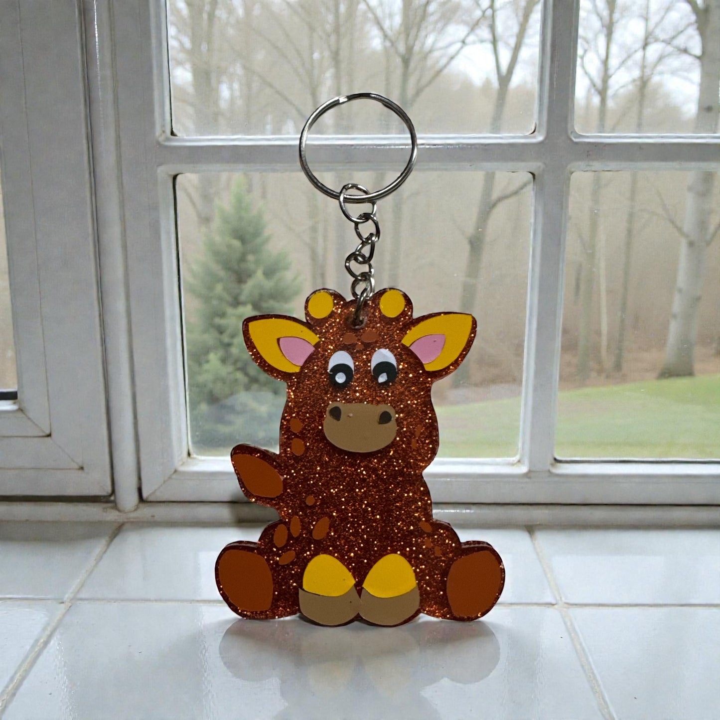Giraffe Sitting – Personalized with a Name Baby or Child