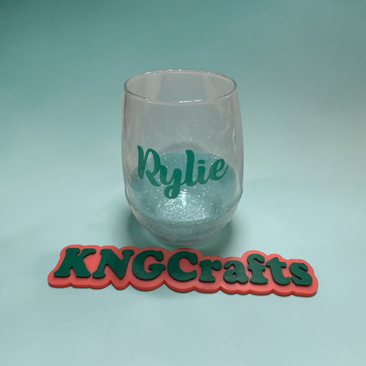 Wine Glass – Glitter Personalized - Perfect for Gifts & Bridesmaids