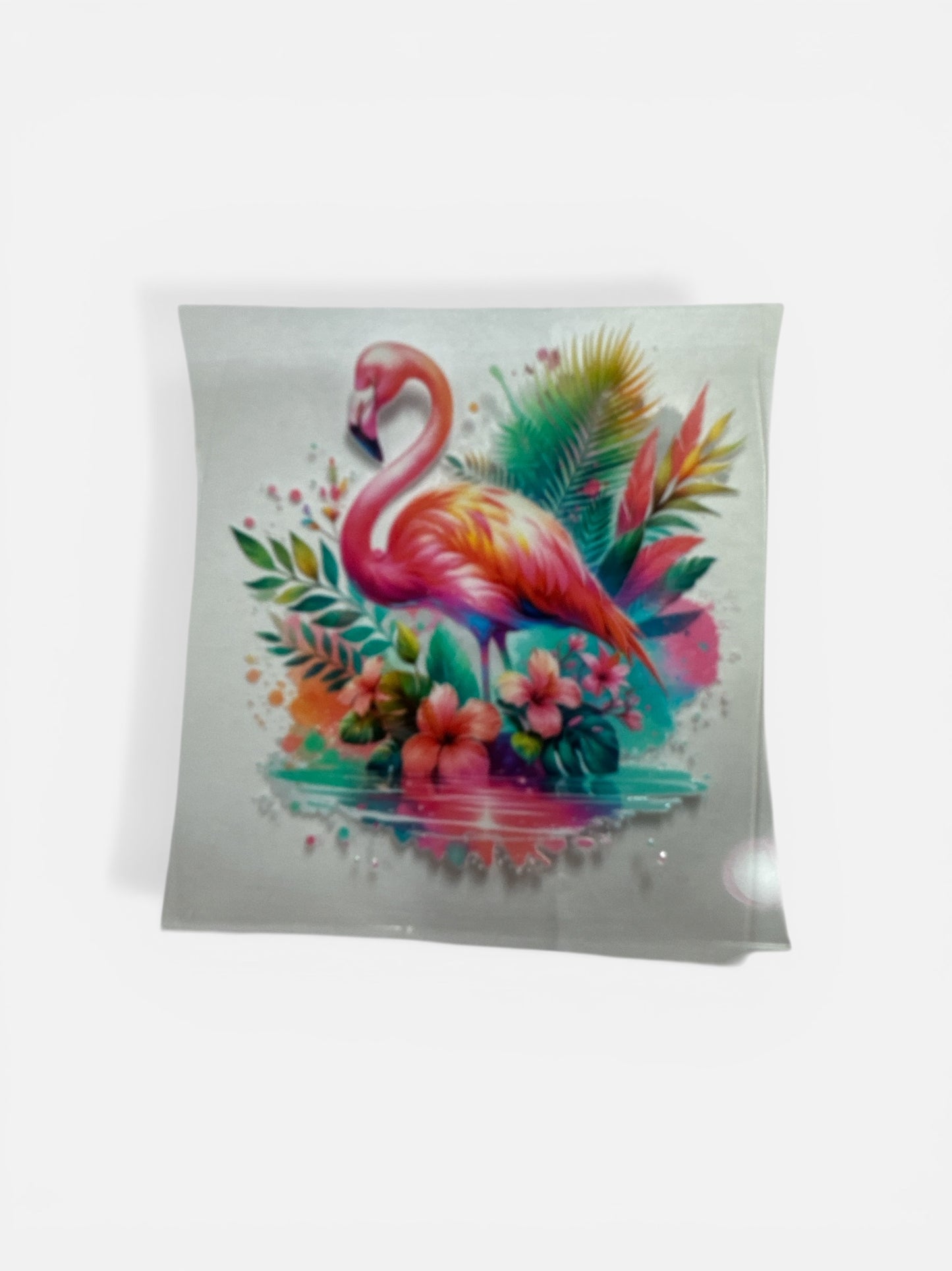 Flamingo UV DTF Cup Wrap – Ready to Apply Tumbler Decal16oz UV DTF Transfer #197 for Glass Cups | Cute Decal|