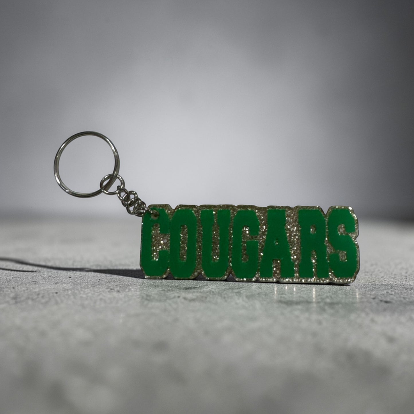 COUGARS Keychain – Custom School Colors – School Pride