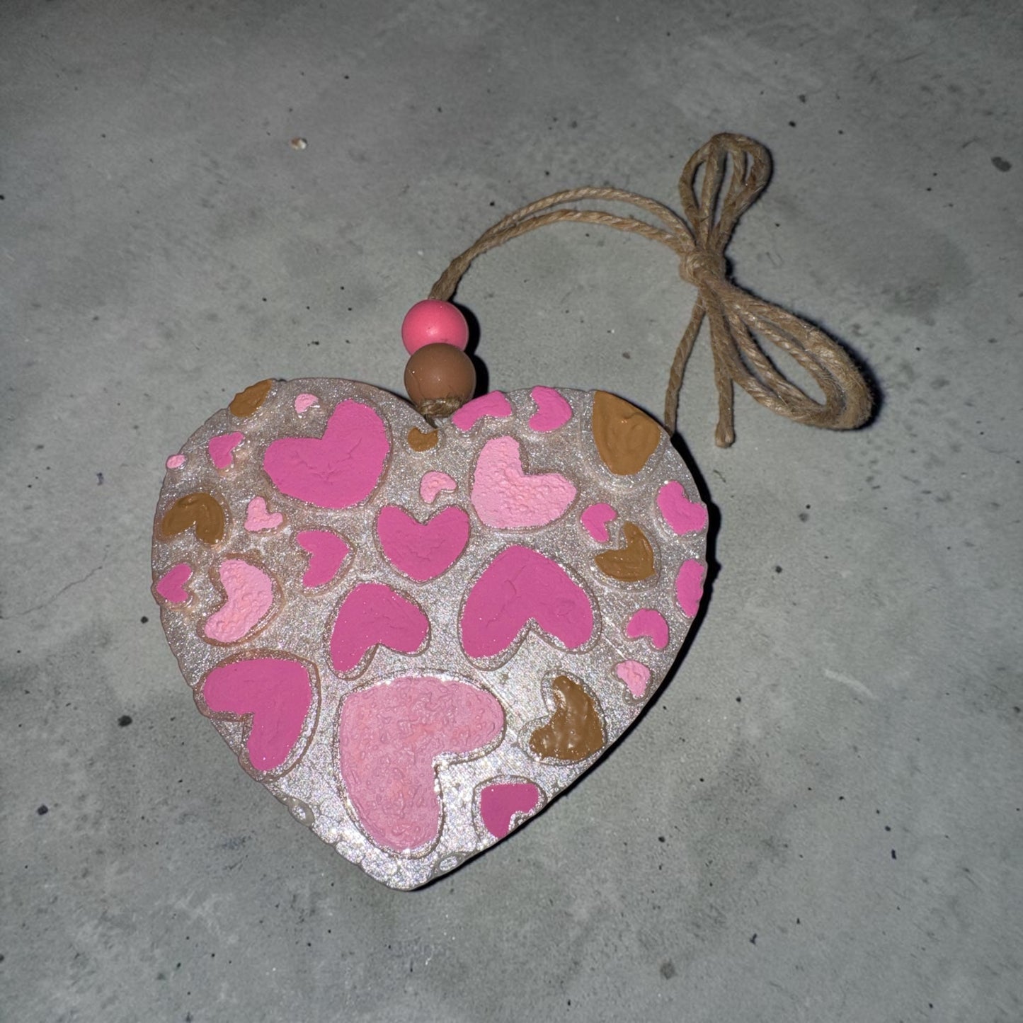 Heart Car Freshie – Handmade Hanging Car Air Freshener