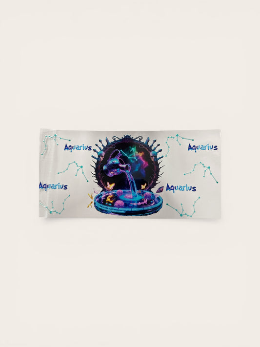 Aquarius Zodiac Sign UV DTF 16oz Cup Wrap, #200 Tumbler Decal