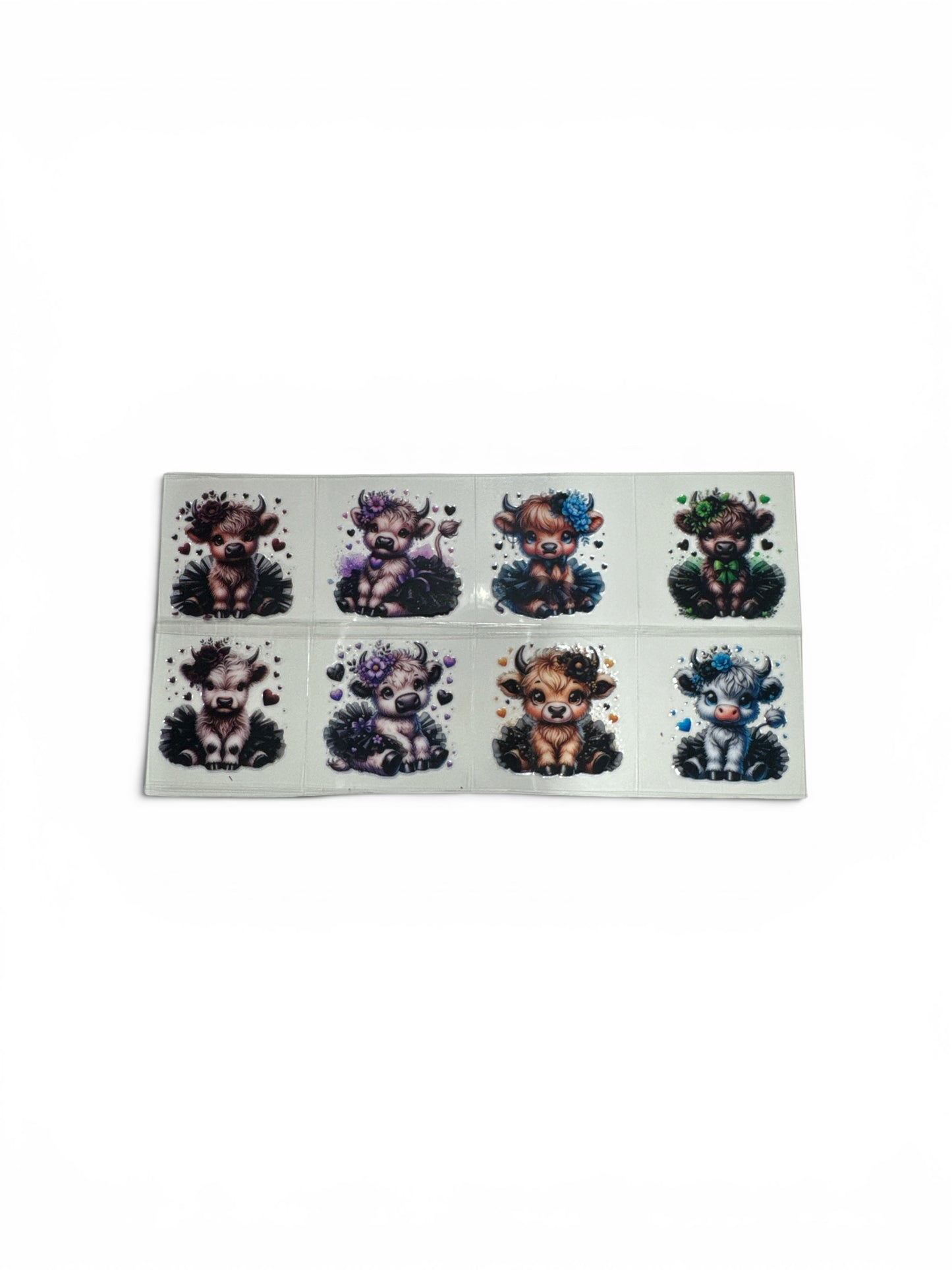 BOUGIE COWS #107 3 oz UV DTF Cup Wrap