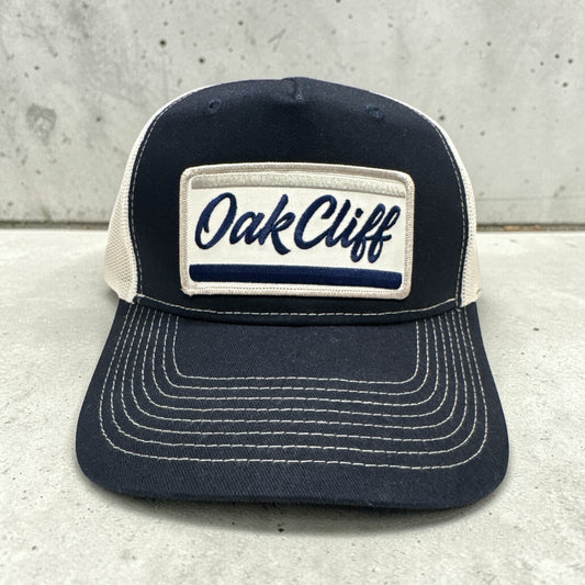 Oak Cliff Snapback Navy Trucker Hat| Navy| Blue