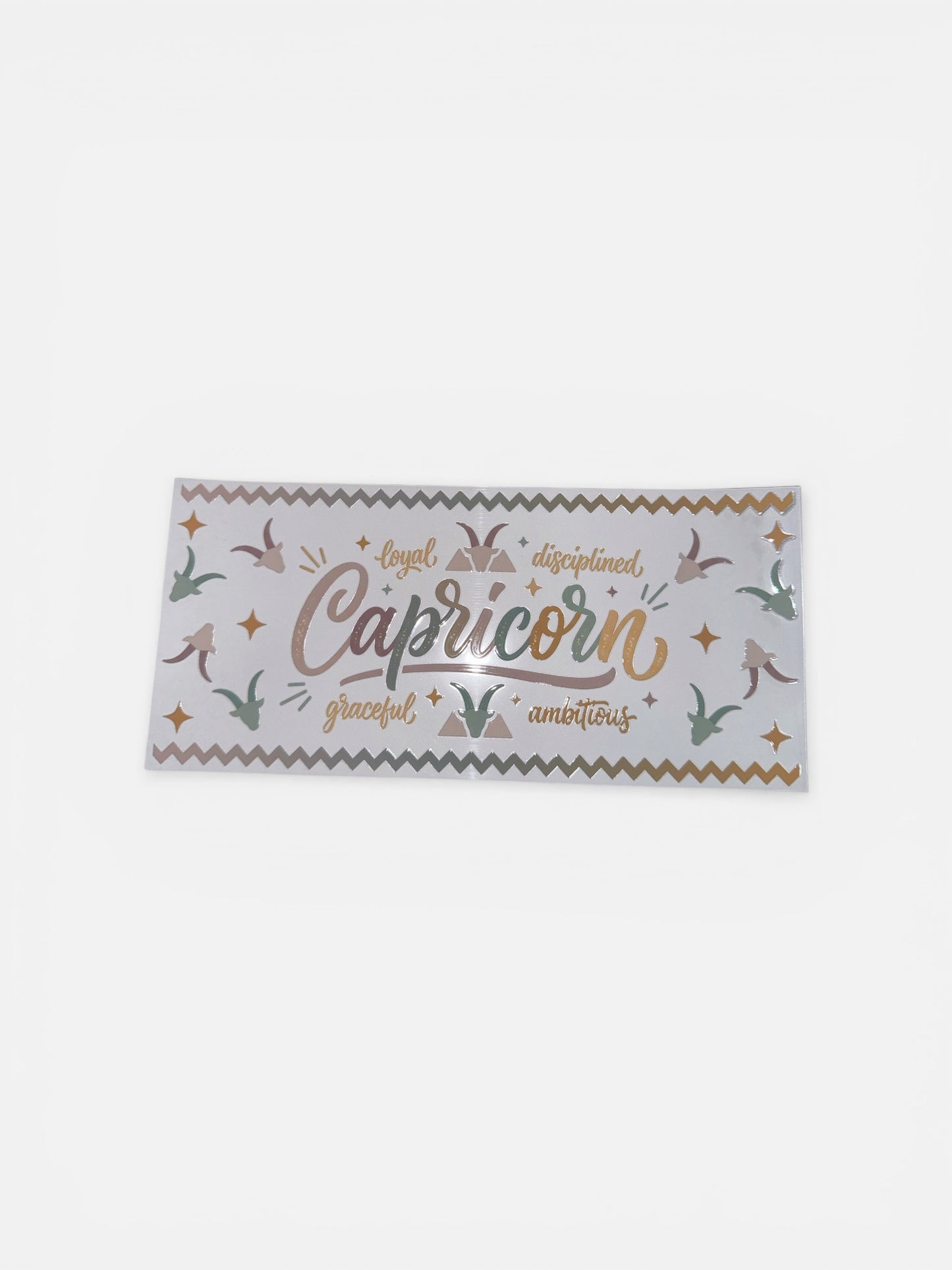 Capricorn Zodiac Sign UV DTF 16oz Cup Wrap, #207 Tumbler Decal