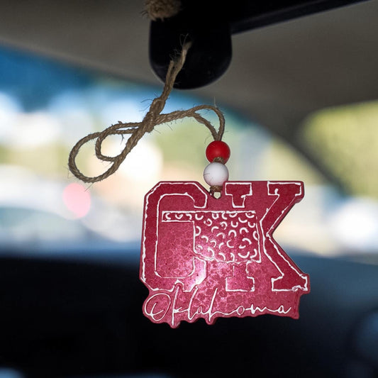 Freshie – State of Oklahoma - Handmade Hanging Car Air Freshener