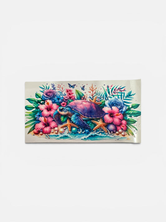 Sea Turtles 16oz UV DTF Transfer #264 for Glass Cups | Cute Decal