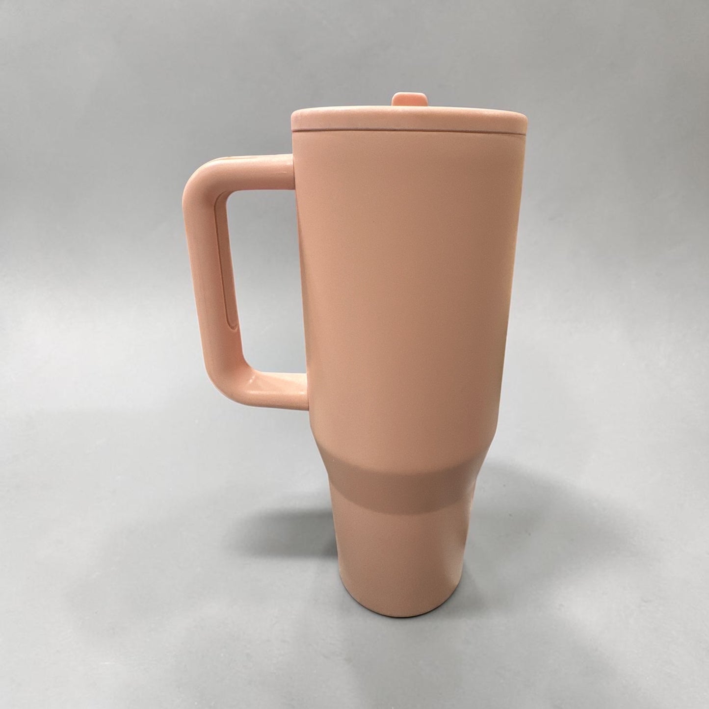 40oz Powder Coated Stainless Steel Tumbler with Handle LIGHT PINK
