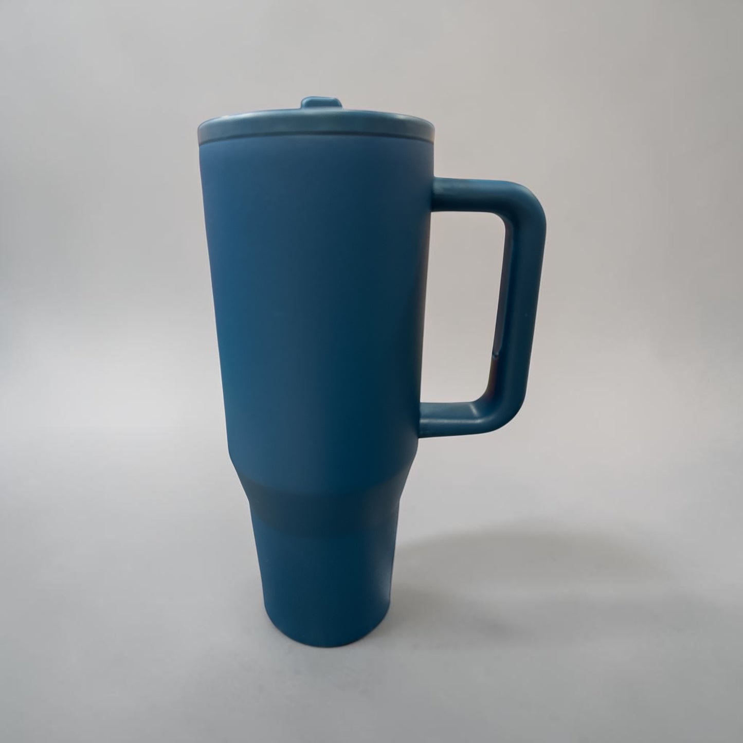 40oz Powder Coated Stainless Steel Tumbler with Handle DARK BLUE