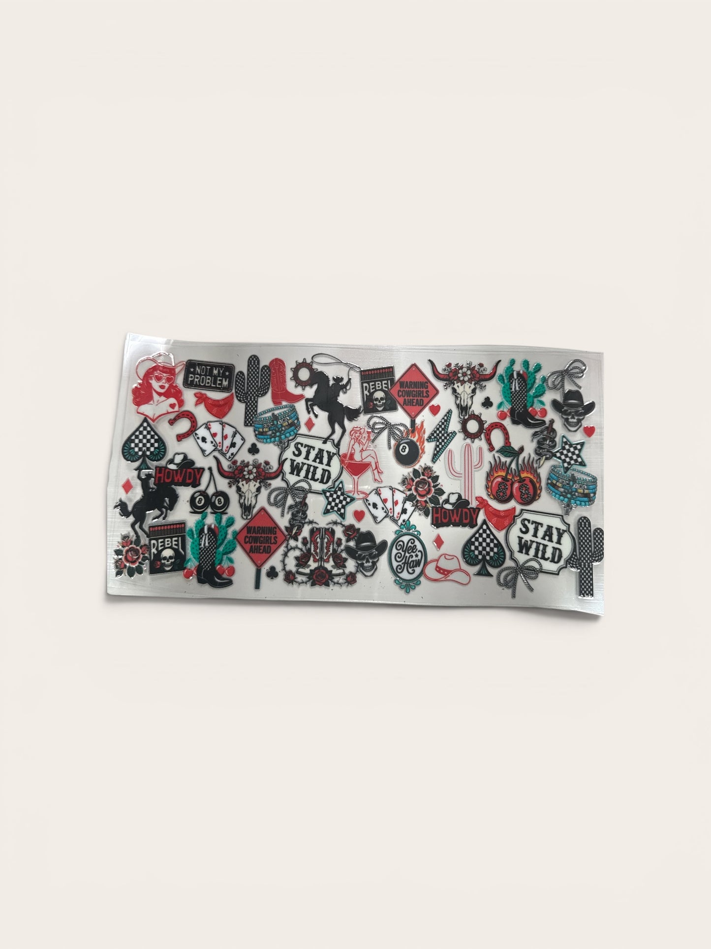 Stay Wild 16oz UV DTF Cup Wrap Transfer for Cups #328