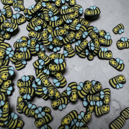 Bumblebee with a Smile Polymer Clay – 1 oz Bag