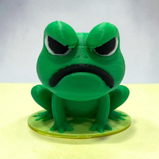 Angry Frog Straw Topper – Cute Silicone Drink Accessory for Tumblers