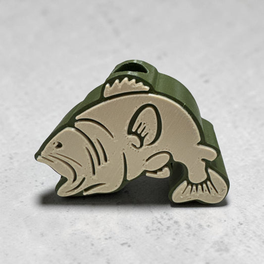 Bass Fish Straw Topper – Cute Silicone Drink Accessory for Tumblers