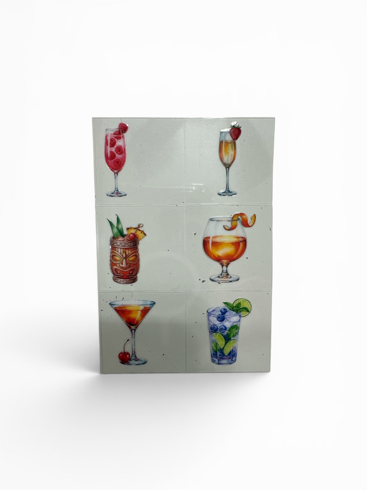 Fun and Favorite Drinks 3 oz UV DTF Cup Wrap