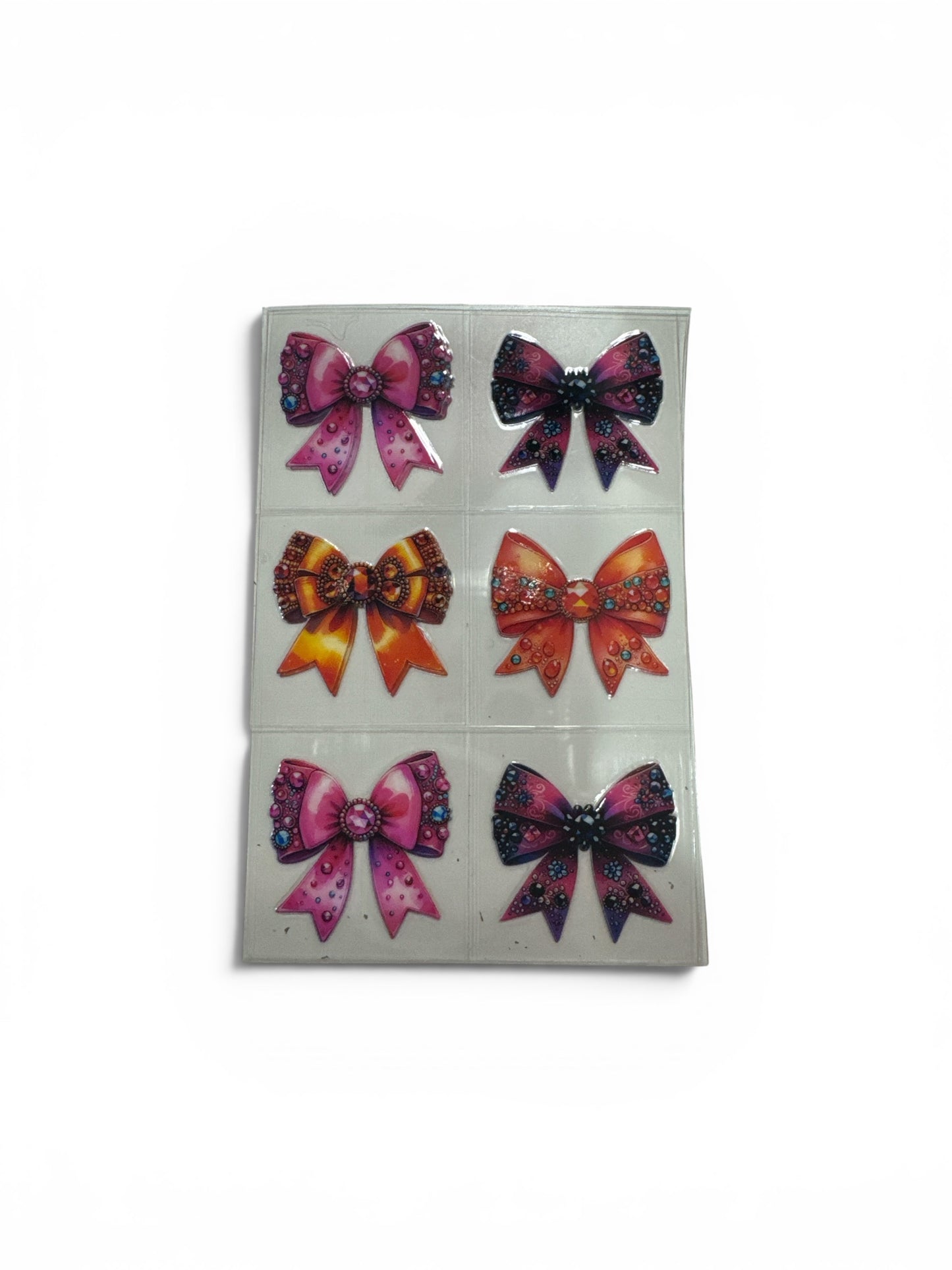 Colorful Bows 3 oz UV DTF Cup Wrap