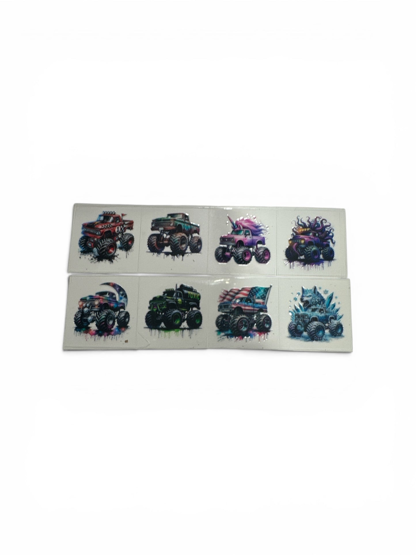 Monster TRUCKS #102 3 oz UV DTF Cup Wrap