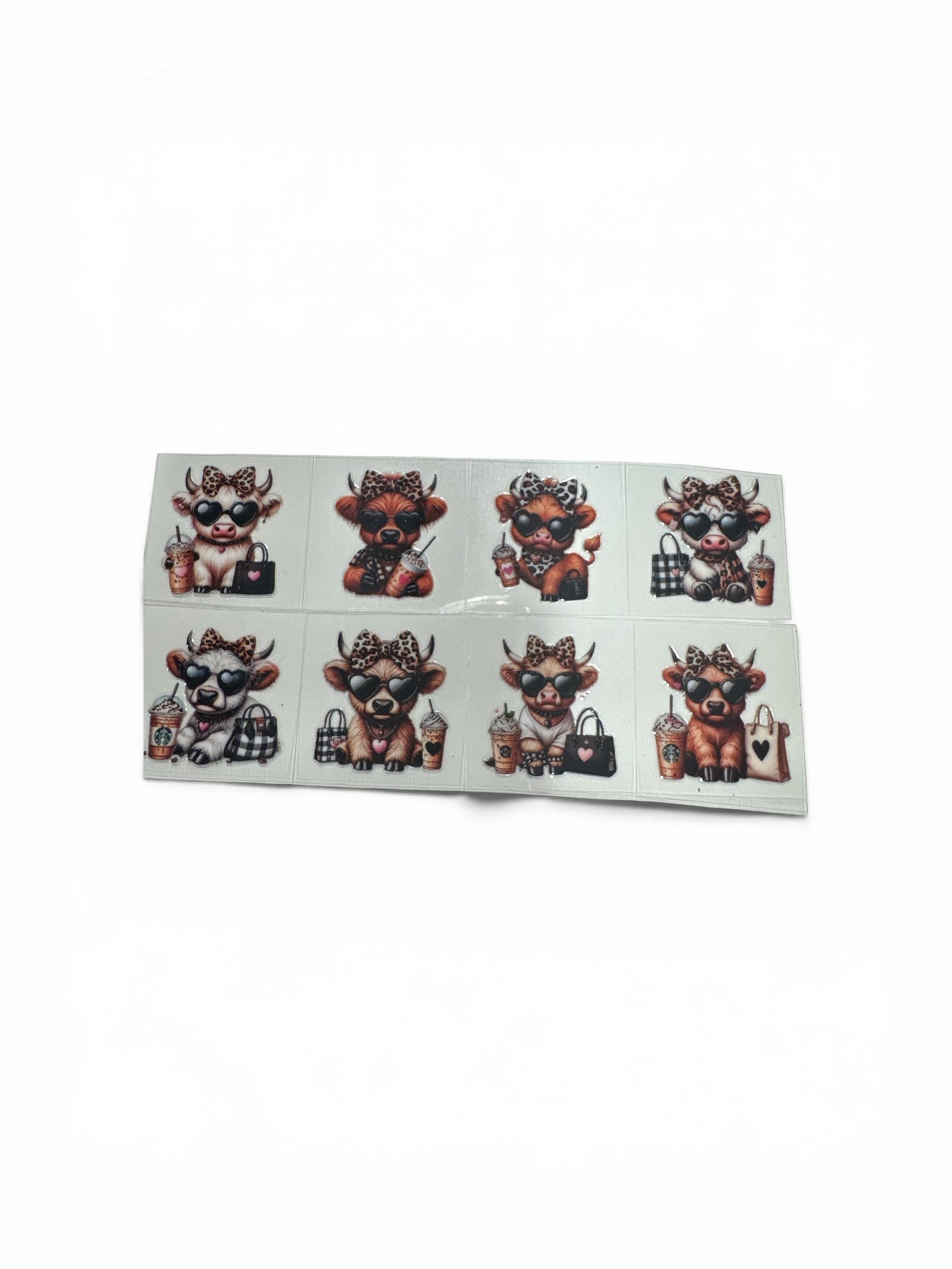 Bougie Cows #104 3 oz UV DTF Cup Wrap