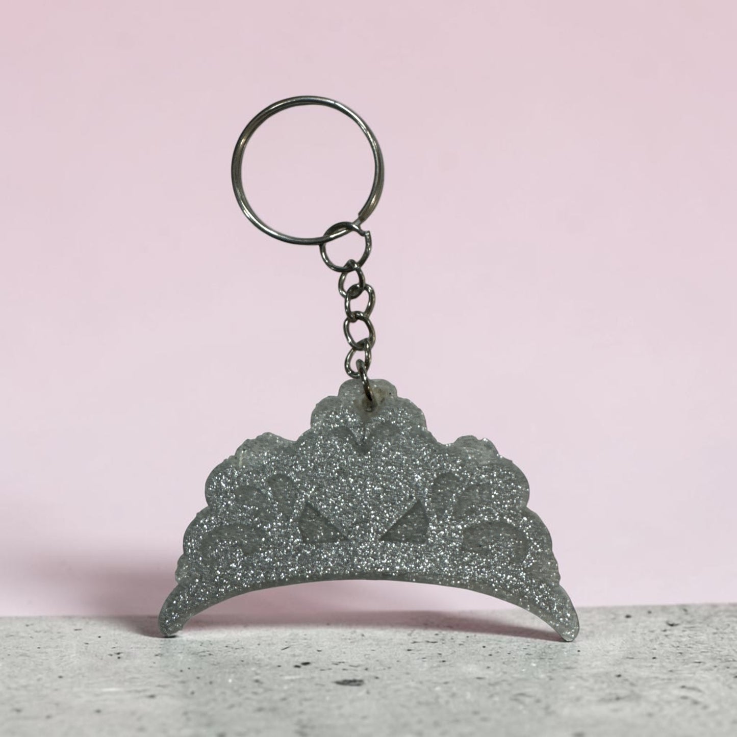 Tiara Keychain – Personalized Glitter Cute Gift for Girls