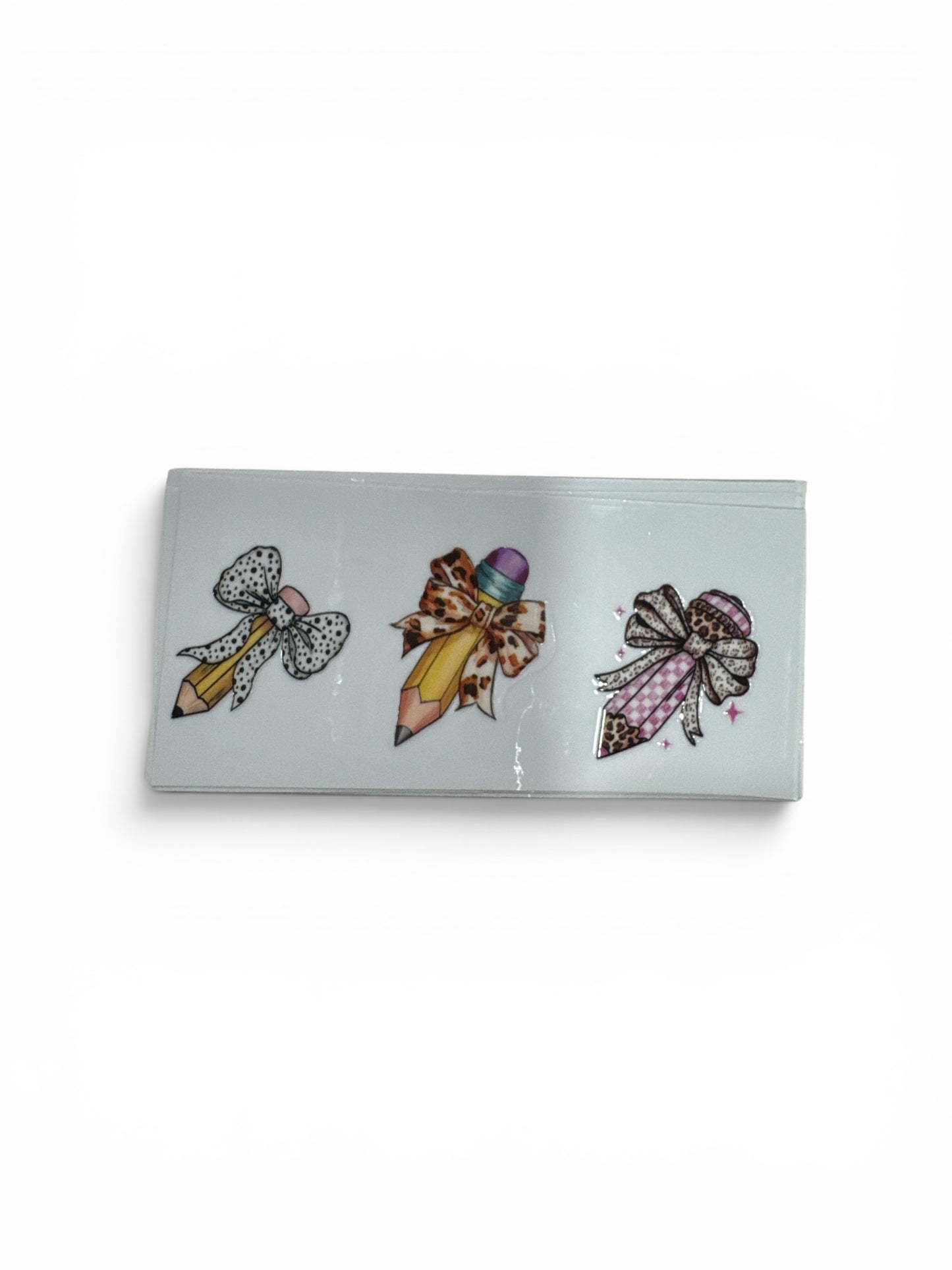 Pencils with Bows #118 3 oz UV DTF Cup Wrap