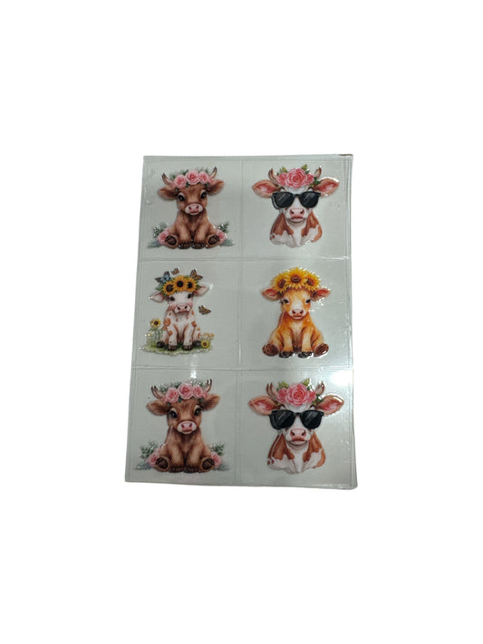 COWS #127  3 oz UV DTF Cup Wrap