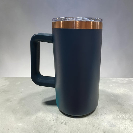 22 OZ Blue Stainless Steel Double Wall Mug with Lids and Straw (Copy)