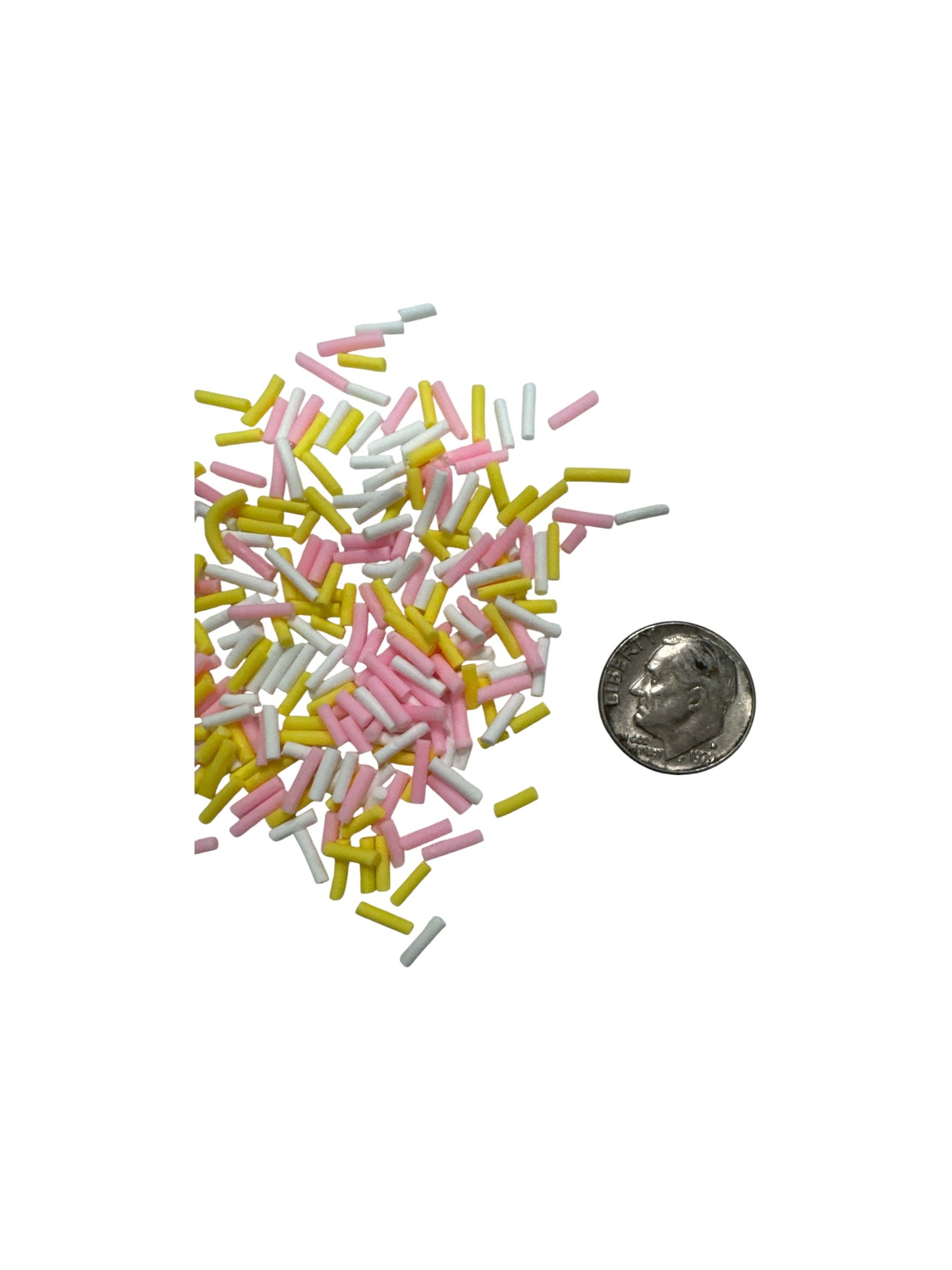 Yellow, Pink and White Pieces Polymer Clay – 2 oz Bag