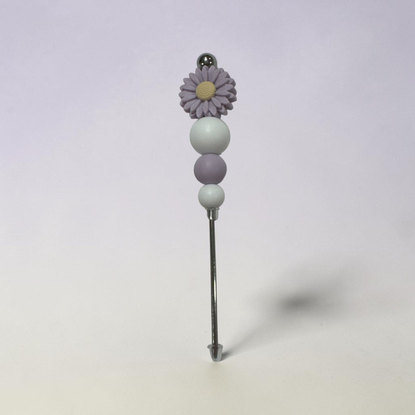 Flower Beaded 4-inch Pokey Tool (Purple and White)– Craft Pick for Vinyl Weeding & Detail Work