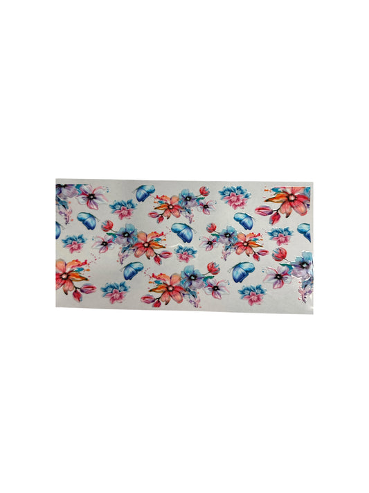 Butterflies and Flowers #344 UV DTF 16oz Cup Wrap