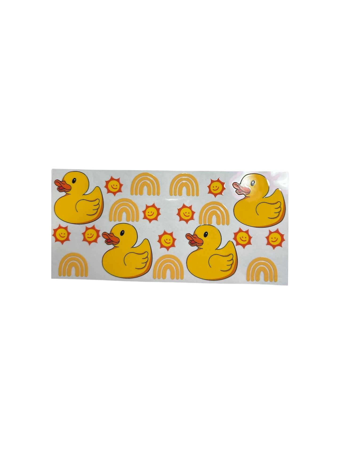 Ducks and Rainbows- 16oz UV DTF Cup Wrap Transfer for Cups #361