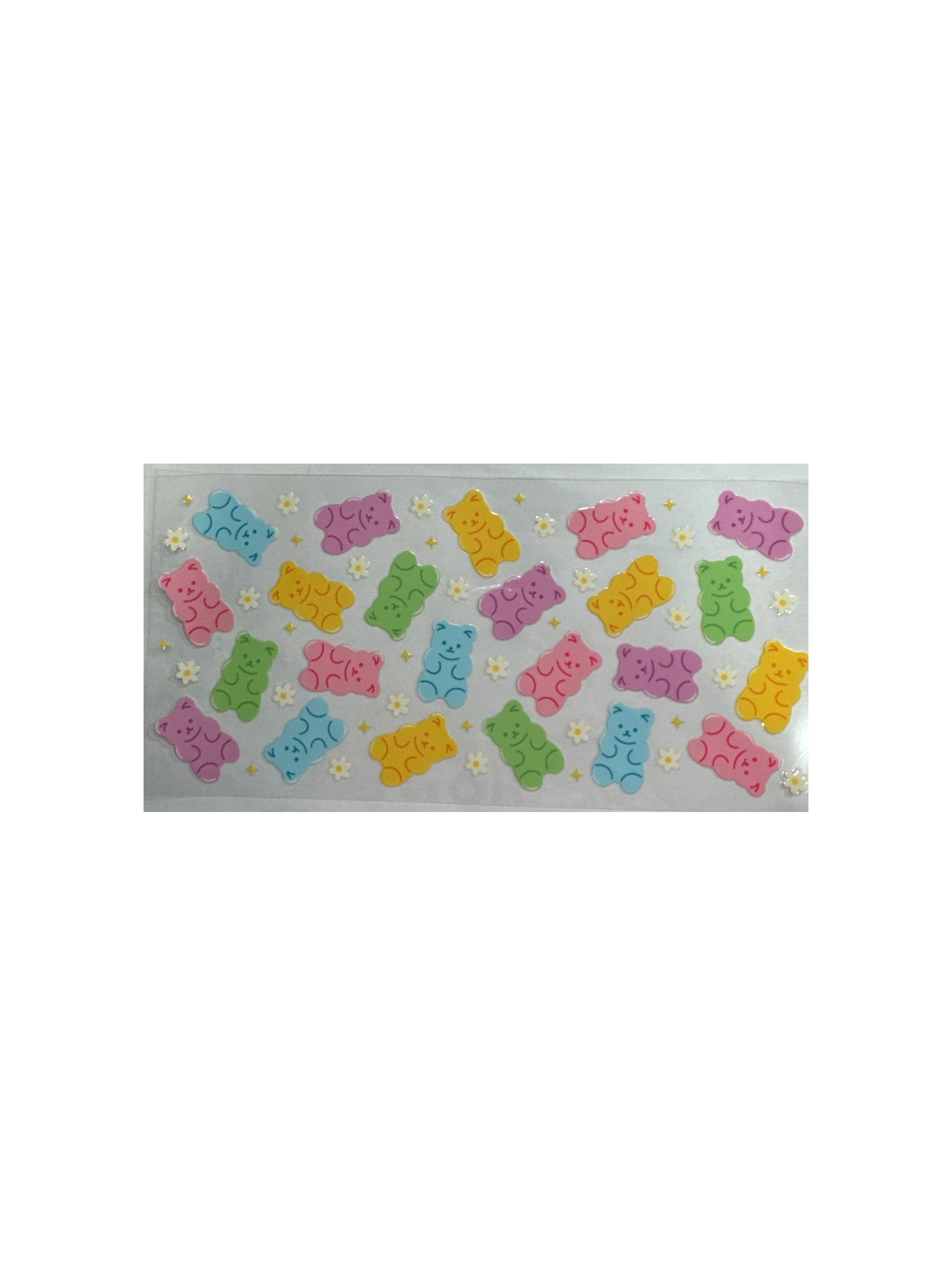 Candy Bears 16oz UV DTF Cup Wrap Transfer for Cups #401