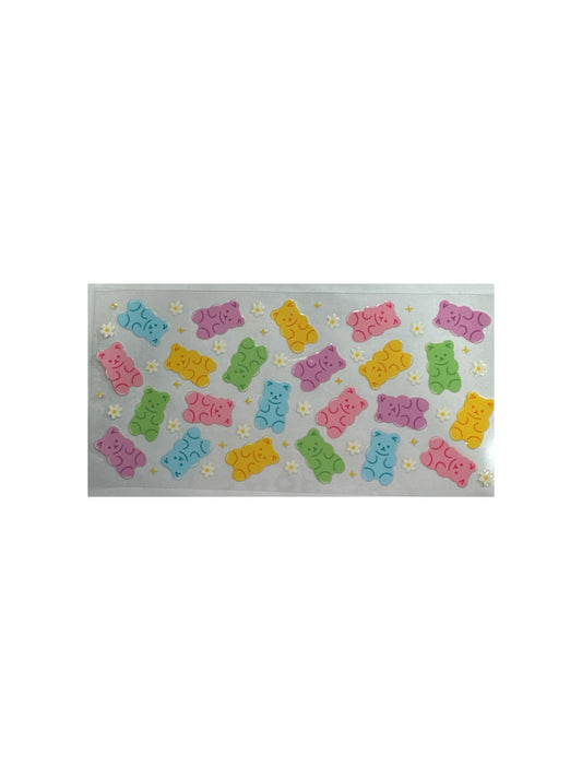 Candy Bears 16oz UV DTF Cup Wrap Transfer for Cups #401