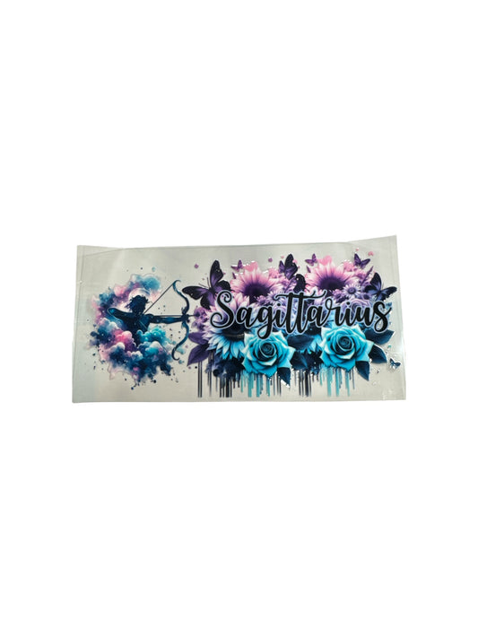 Sagittarius Zodiac Sign UV DTF 16oz Cup Wrap, #420 Tumbler Decal