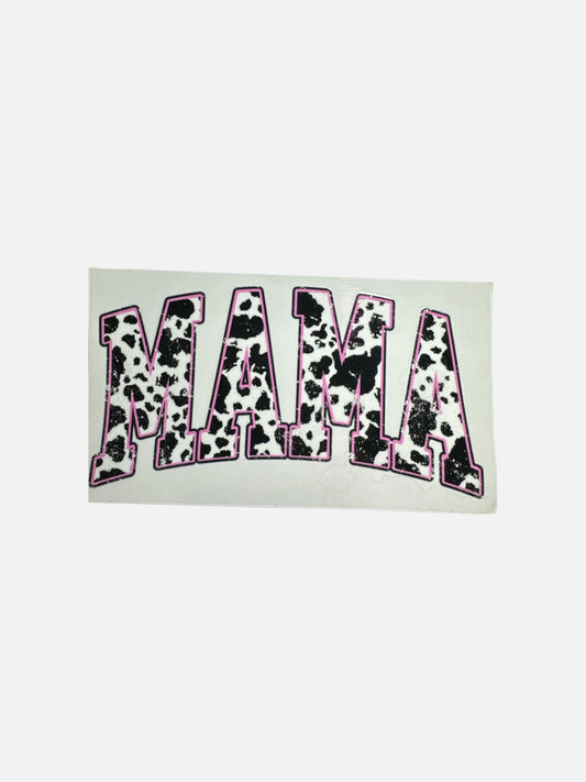 Mama Leopard with Pink UV DTF 16oz Cup Wrap, #373