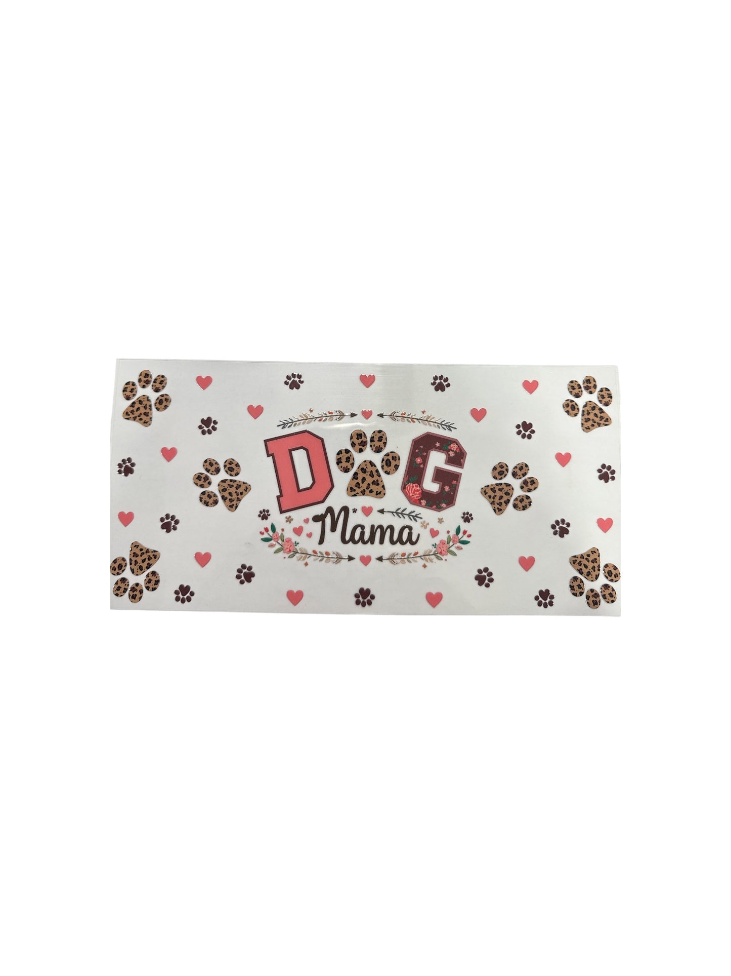 Dog Mom UV DTF 16oz Cup Wrap, #513
