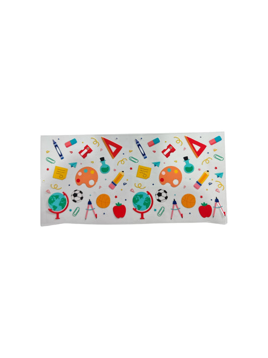 Back to School Items 16oz UV DTF Cup Wrap Transfer for Cups #535
