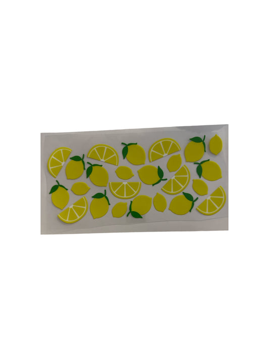 Lemons Lemons Lemons 16oz UV DTF Transfer for Cups #505