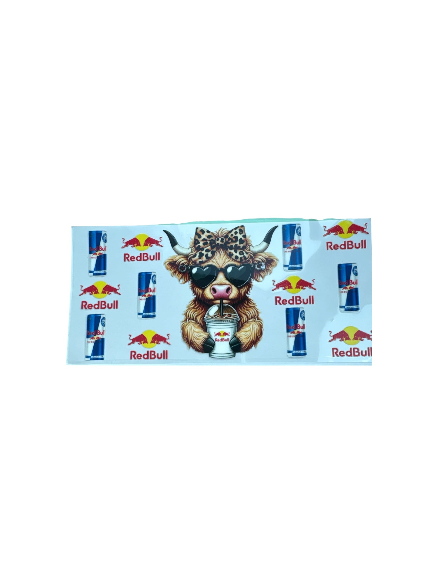 Energy and Hyland Cow 16oz UV DTF Transfer for Cups #435