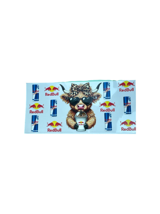 Energy and Hyland Cow 16oz UV DTF Transfer for Cups #435