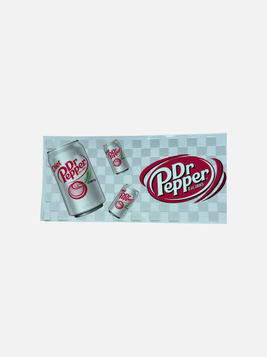 Diet Soda Drink 16oz UV DTF Transfer for Cups #437