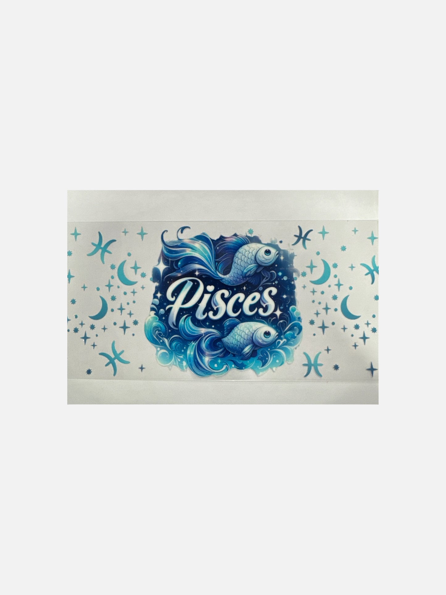 Pisces Zodiac Sign UV DTF 16oz Cup Wrap, #543 Tumbler Decal