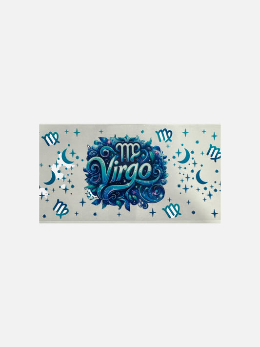 Virgo Zodiac Sign UV DTF 16oz Cup Wrap, #551 Tumbler Decal