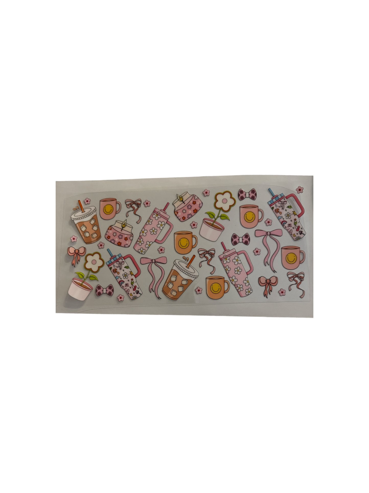 Drinks, Bows, Candles 16oz UV DTF Transfer for Cups #463