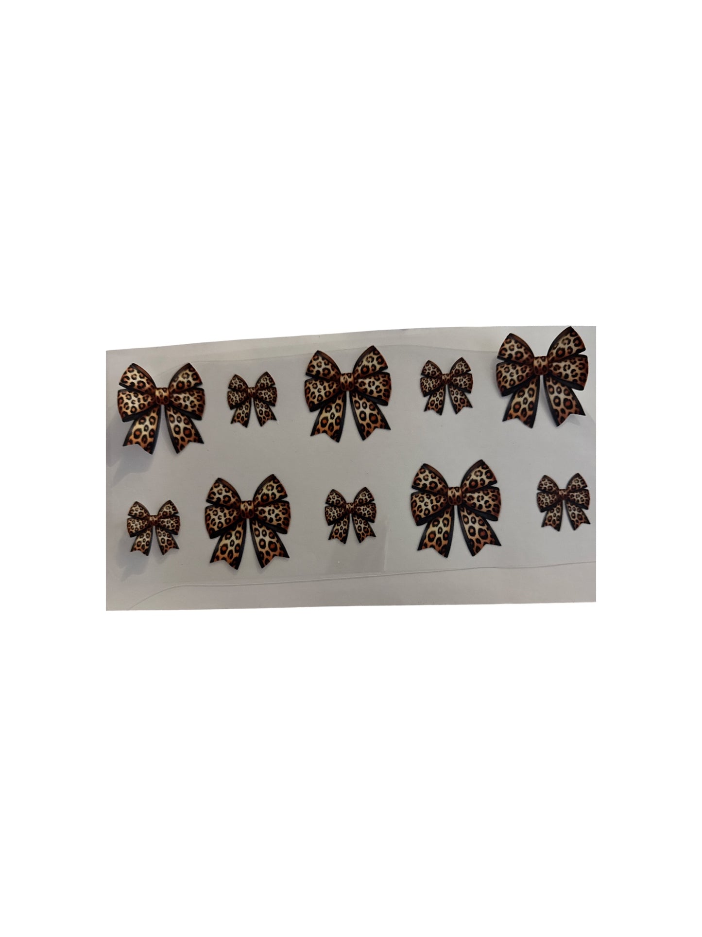 Cheetah Bows UV DTF Cup Wrap – #473
