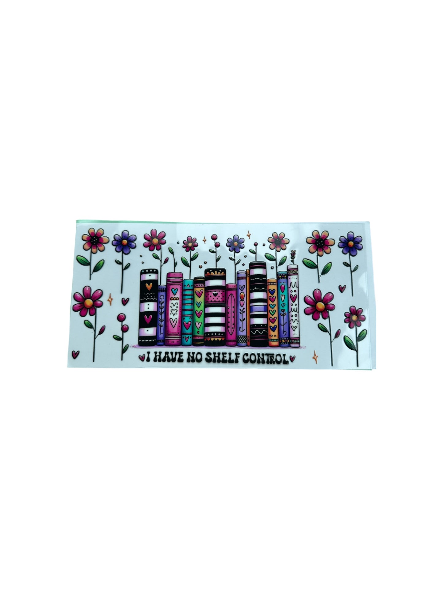 Book Wrap No Shelf Control UV DTF Transfer Wrap, #440 Decal